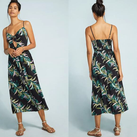 Seafolly Las Palmas Cover Up Maxi Dress Floral Beach Women Small Vacation Boho - Picture 1 of 16